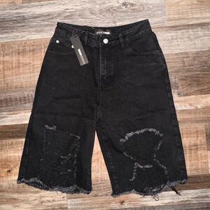 NWT Fashion Nova Black Jean Shorts